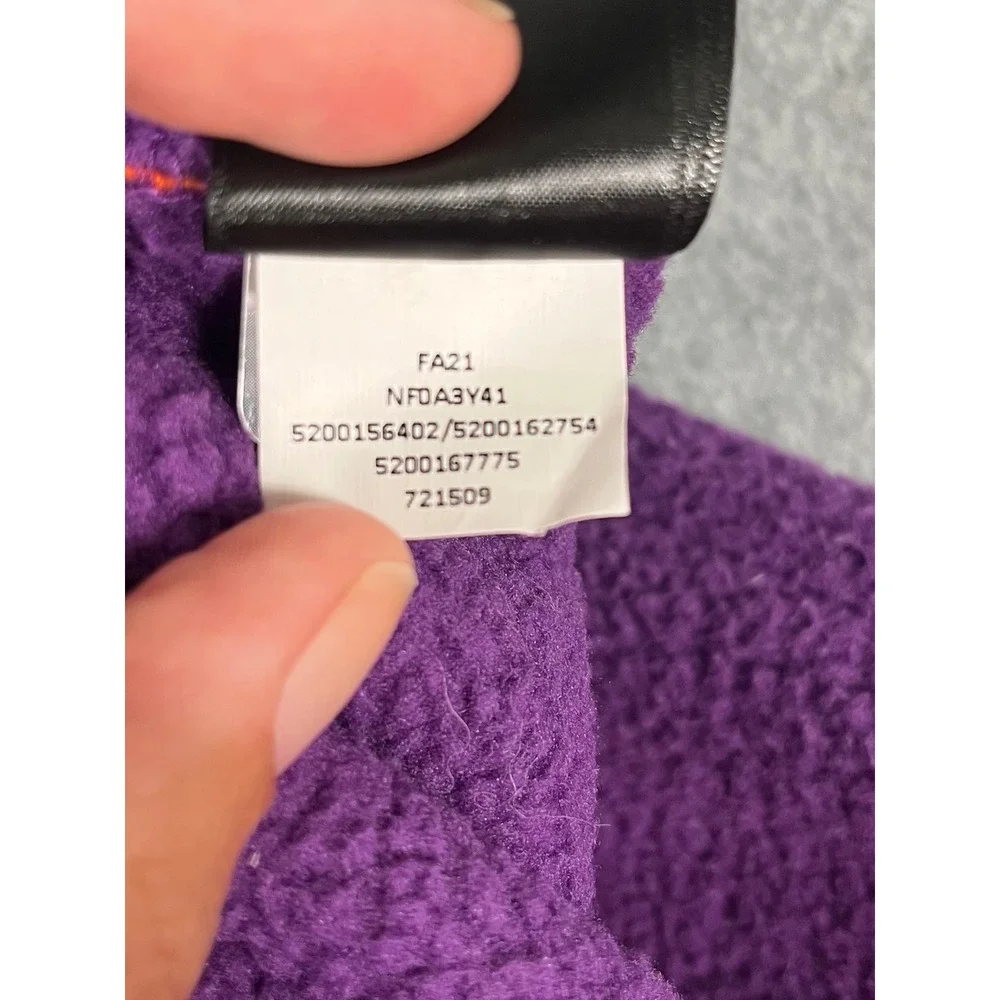 The North Face Denali Fleece Pants Purple Orange Colorblock Mens Joggers Large